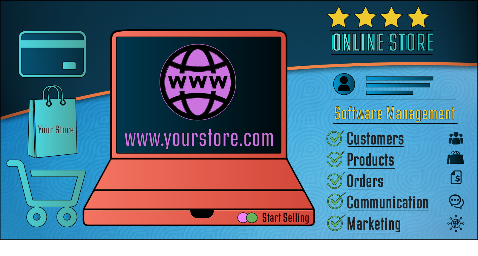 Ecommerce Landing Page Graphic
